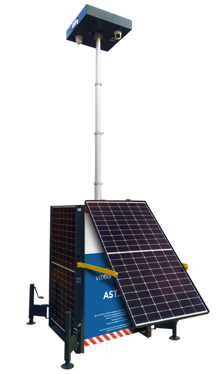 Autarker Solar-Videoturm Vigisolar