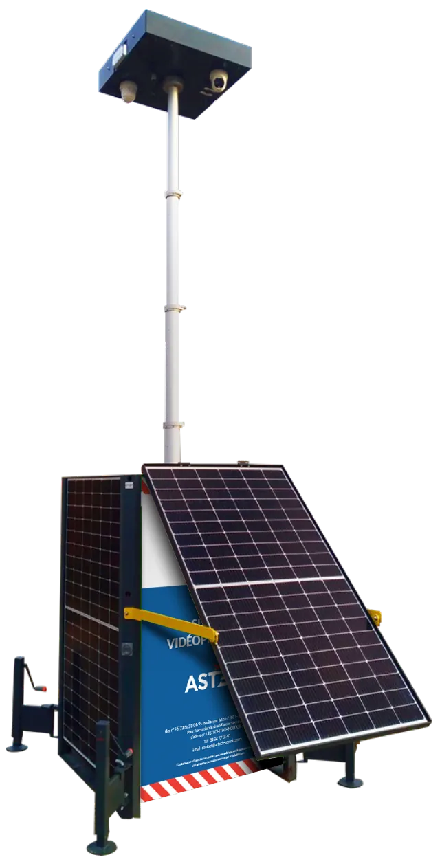 Vigisolar self-powered solar CCTV tower