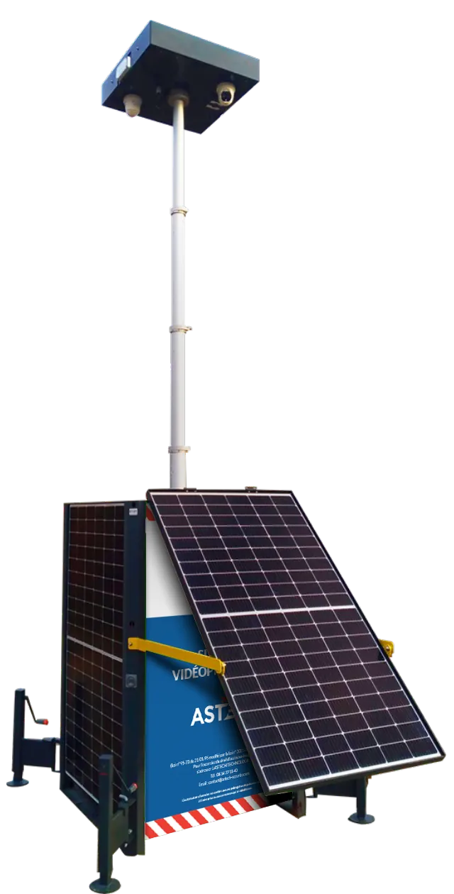 Vigisolar self-powered solar CCTV tower
