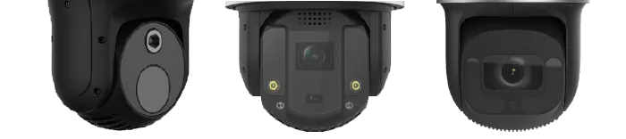 Range of cameras fitted to Astech CCTV towers