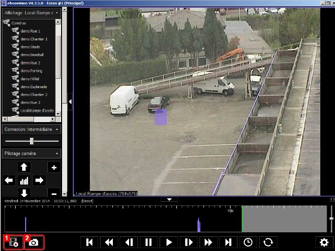 Video playback software with activity bar